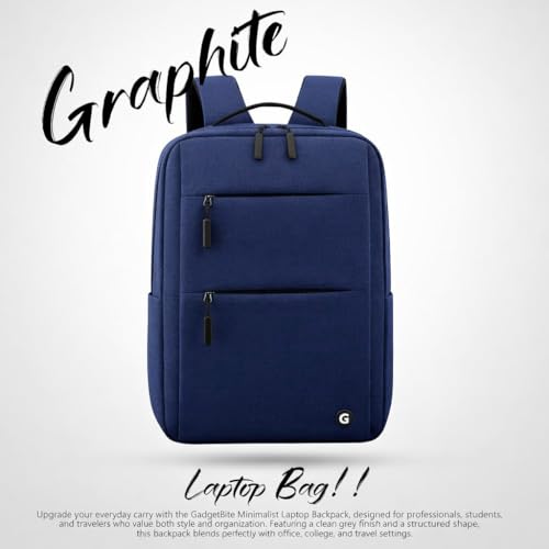 Image of GadgetBite Graphite 20L Laptop Backpack with 15.6 inch Laptop Compartment, USB Charging Port, Organiser Pockets and Bottle Holder. Ideal for Office, College and Travel