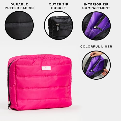 SCOUT All Inclusive Travel Organizer - Slim, Spacious, Versatile Travel Accessory with 4 Compartments (Two Zip), Durable Puffer Fabric, Highly Packable2