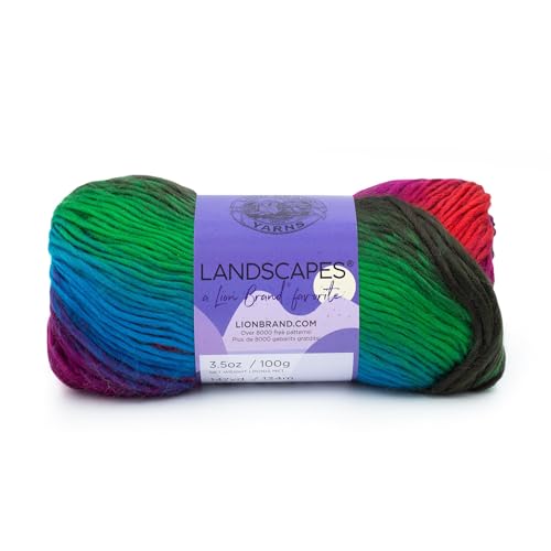 Image of (1 Skein) Lion Brand Yarn Landscapes Yarn, Apple Orchard