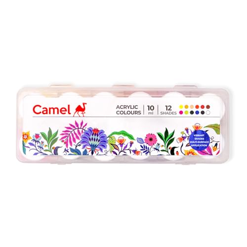 Camel Acrylic Ultra Colour – 12 Rich Shades (10ml each) ...