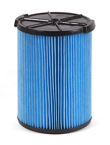 WORKSHOP Wet Dry Vac Filter WS22200F Fine Dust Wet Dry Vacuum Filter (Single Shop Vacuum Cleaner Filter Cartridge) For WORKSHOP 5-Gallon To 16-Gallon Shop Vacuum Cleaners