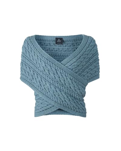 Image of Aran Woollen Mills Corrib Crossover Merino Aran Wrap - 100% Merino Wool - Made in Ireland