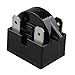 Futheda 15 Ohm Resistenza 3 Pin Frigorifero Pezzi di Ricambio PTC Starter Relè Congelatore Compressore Starter Frigorifero Accessori per Frigorifero (Nero)