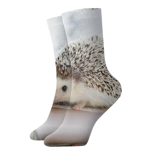QAZWZML Calcetines estampados de erizo, calcetines casuales y cálidos, adecuados para el hogar diario o actividades al aire libre