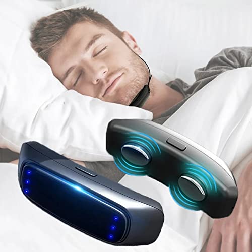 Dispositivos Antironquidos, Detección Inteligente de Sonido Dispositivo Eléctrico Anti Ronquidos Cómodo de llevar para Mejorar la Calidad del Sueño y Aliviar la Fatiga
