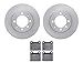 Dynamic Friction Company Front Brake Rotors with 5000 Advanced Brake Pads 6502-65027