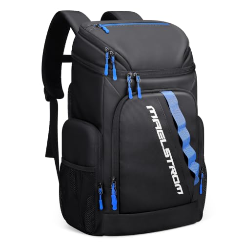 Image of Maelstrom Insulated Cooler Backpack, 36 Can Soft Cooler Ice Chest Bag | Double Compartment, 16H Cold, Leakproof, Bottle Opener, Waterproof, Lightweight, for Beach, Travel, Camping, Picnics, Hiking