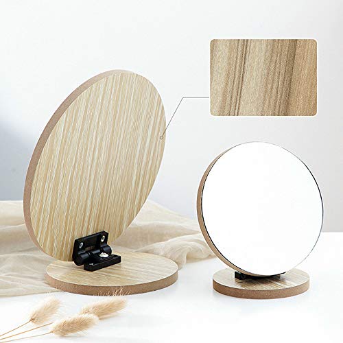 Espejo de Mesa Redondo Aestivate con Marco de Madera miniatura 5