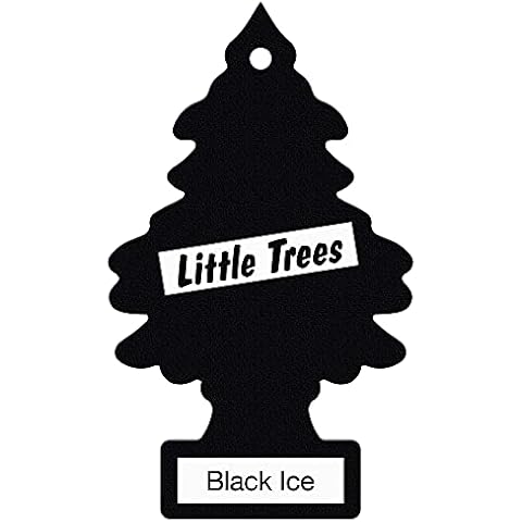 Little Trees Air Freshener Tree MTZ04 Black Ice Fragrance For Car Home Boat Caravan - Six Pack Cover