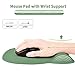 EooCoo Ergonomic Mouse Pad with Wrist Support, Mousepad with Memory Foam Wrist Rest and Non-Slip Base for Computer, Cafe, Home & Office, 9.64 x 8.26 in Office Desk Accessories