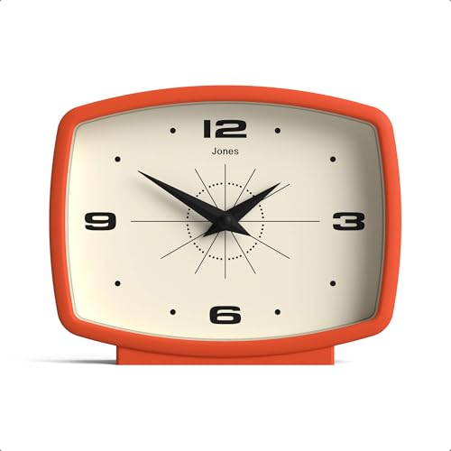 JONES CLOCKS® Film Schreibtischuhr | Rechteckiges retrodesign...