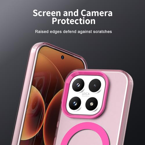 Image of for Xiaomi 17 Case Magnetic Case Anti Drop Hybrid Phone Back Cover - Red