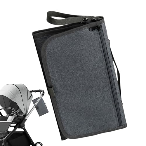 Bolso De Pañales | Gran Capacidad Con Gancho Para Carrito De Bebé,Bolso de Pañales Estilo Cartera para Cochecito con Cambiador - Para Uso Diario Playa Viajes Excursiones Cortas Salidas Familiares Picn