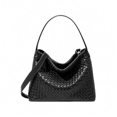 Image of Suede Woven Tote Bag for Women, Hobo Shoulder Bag for Work Travel