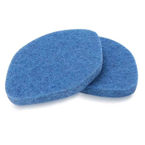 2-Pack Shower Scrubber Refill Pads, Compatible with Clorox Tub & Tile Scrubber,Durable Blue Brush Heads, Ideal for Bathroom & Kitchen Cleaning