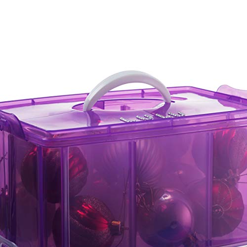 LifeSmart Medium Size Christmas Ornaments Storage Stackable Compatible with Lego Dimensions, Characters, LOL Dolls and More - Thumbnail 3