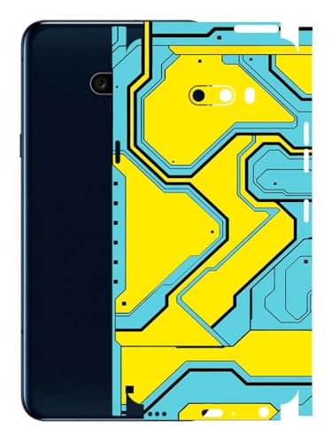 Image of AtOdds - Full Body Back Screen Guard Protector Film - Lamination Wrap Skin Sticker Compatible with LG G8X ThinQ | Scratchproof Matte Finish (YellowLane)