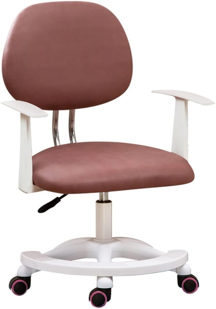 GIZNXBA Ergonomic Kids Desk Chair, Girl's Child's Children Student Study Office Computer Chair, Adjustable Height Kids Task Chair, Detachable Footrest and Lumbar Support