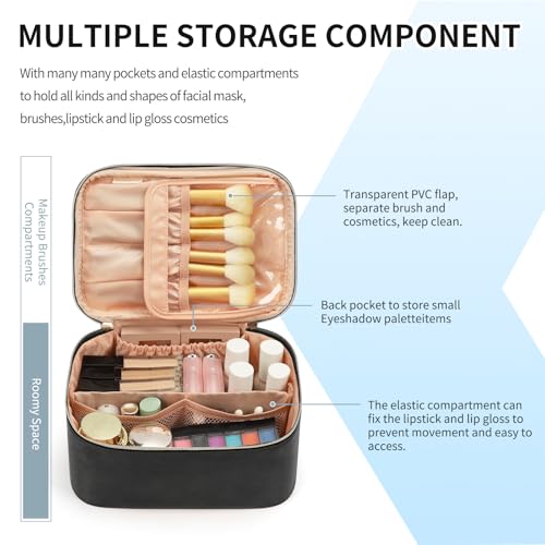 OCHEAL Vegan Leather Makeup Organizer