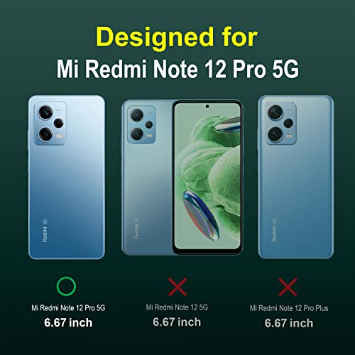 Image of Amazon Brand - Solimo Back Case Cover for Mi Redmi Note 12 Pro 5G | Compatible for Mi Redmi Note 12 Pro 5G Back Case Cover | Matte Case | Liquid Silicon Magic Case with Camera Protection | Dark Green