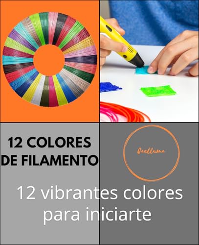 CAELLUMA · Stylo 3D pour enfants et adultes avec filament PLA écologique · 12 couleurs incluses · Léger compact et sûr créatif · Utilisation professionnelle et éducative 4 CAELLUMA · Stylo 3D pour enfants et adultes avec filament PLA écologique · 12 couleurs incluses · Léger compact et sûr créatif · Utilisation professionnelle et éducative – Image 5