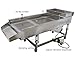 TECHTONGDA Straight Vibrating Sieve Screen Shaker Electric Linear Sifter Machine Stainless Steel One Layer One Motor 3mm Screen Size 11.8×29.5inch 110V