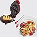 Gutview mini gofrera,para gofres clásicos con revestimiento antiadherente para fiestas infantiles, celebraciones familiares, Pascua o Navidad, 550 W waffle maker
