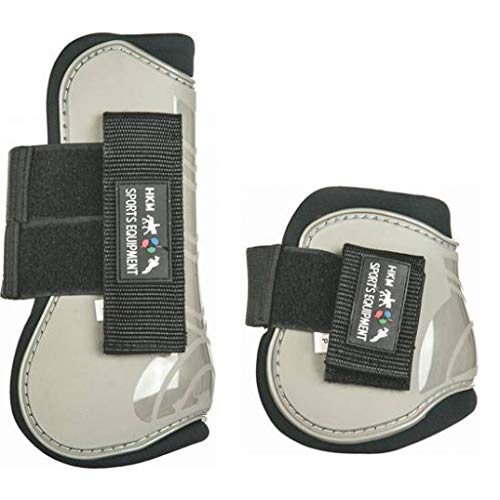 HKM Protection And Fetlock Boots Set Of 4 Taupe/Black Pony