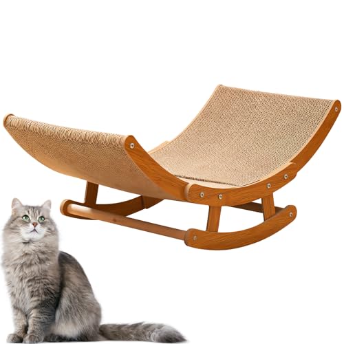 Planche à gratter pour chat - Résistant - Lit à bascule - Carton griffoir pour chats -...