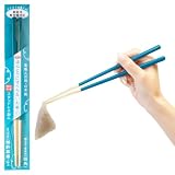 藤栄(FUJIEI) ほんとうにすべらないお箸 23cm シンプルナチュラル ブルー | 食洗機可 こんにゃくも簡単につかめる 箸職人が作る塗り箸 木製 スタッドレス加工 特許取得 お箸トレーニング 日本製 HSR-102