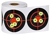 GearOZ Splatter Target Stickers, 3 Inch Reactive Paper Targets, 250 Pcs Adhesive Shooting Targets with Fluorescent Yellow Impact for BB Gun, Pellet Gun, Airsoft, Rifle Shooting Practice