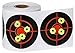 GearOZ Splatter Target Stickers for Shooting-3" Bulleye, Adhesive Reactive Targets for BB Pellet Airsoft Guns, High Visibility Fluorescent Yellow Impact