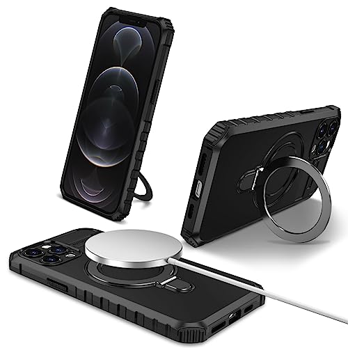 Coque iPhone 12 antichoc avec bague magnétique pour support de voiture