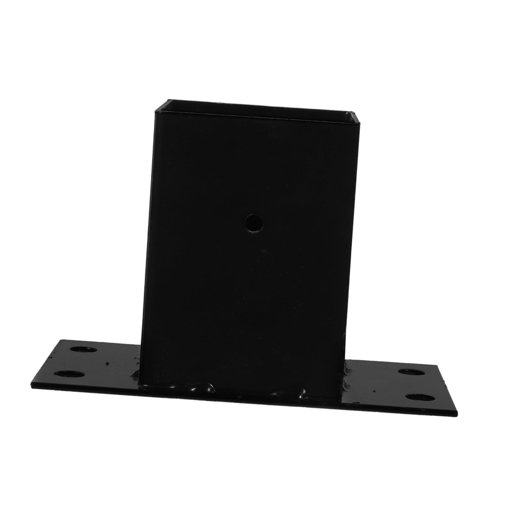 NUOBESTY 5 Piezas Soporte Para Cenador Apoyo Pesado Base De Poste De Reemplazo Poste De La Cerca Protector Deber Base De Poste De Cubierta Acero Post Base Exterior Pérgolas Planchar Negro