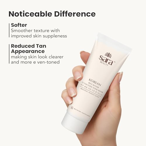Image of Sara Korean rice water D-tan even tone mask 120g