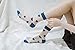 Benefeet Sox 5 Pairs Sheer Socks Thin Mesh Lace Socks for Women Transparent See Through Ankle Colorful Nylon Sock Cute Heart Vintage Crystal Glass Summer Sheer Sock Retro Fashion Crew