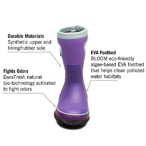 Image of BOGS Grasp Kids Waterproof Rain Boots, Insulated Winter Snow Boots