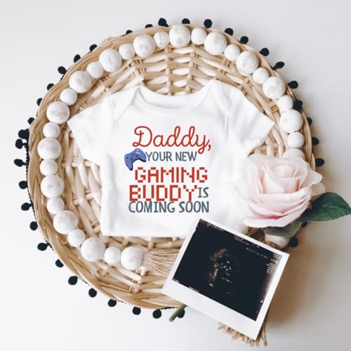 Gaming Buddy Coming Soon, Funny Gamer Pregnancy Announcement for Dad. Baby Announcement Gift For Husband. Surprise Baby Reveal Ideas To Husband, New Daddy To Be.2