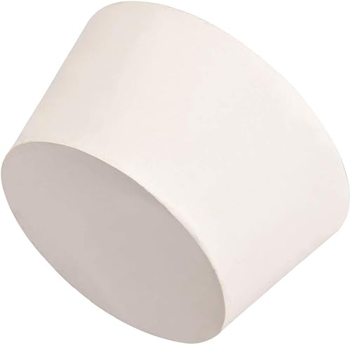 uxcell Tapón de goma sólida en forma cónica blanca para el tapón de tubo de laboratorio tamaño 14