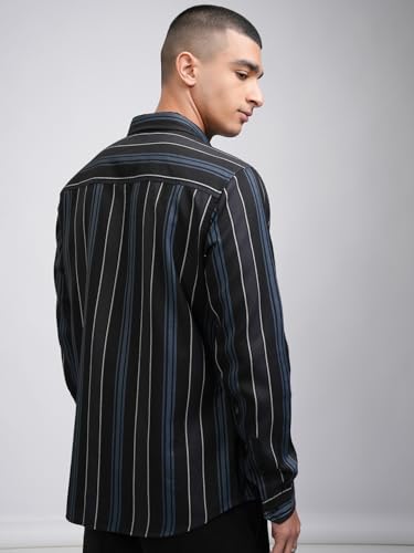 Image of Highlander Men's Striped Slim Fit Shirt