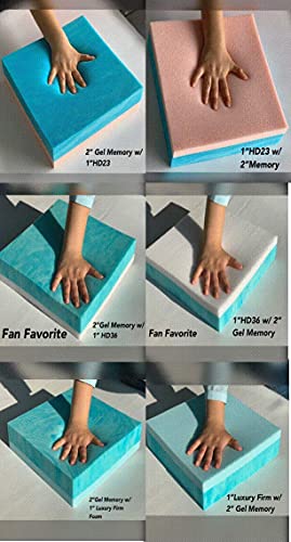 CertiPUR-US Certified Mattress Topper Sample Pack Gel Memory for Sleeping Comfort 2