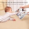 Meribbit Libro de Tela Blanco y Negro - Libro Sensorial Educativo - Estimulación Visual para Recién Nacidos, Regalo para Bebé 0 Meses+, Juguete Suave #1
