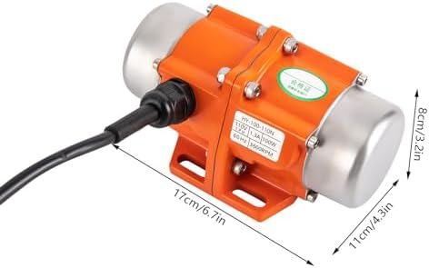 100W Concrete Vibrator Motor with Speed Controller - High-Efficiency Electric Vibrator for Smooth Concrete Mixing, Ideal for Construction and DIY Projects