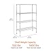 Amazon Basics 4-Shelf Adjustable Heavy Duty Steel Wire Rack Storage Shelving Organizer for Kitchen, Garage, 36