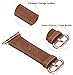 JSGJMY for Apple Watch Band 38mm 40mm 41mm 42mm 44mm 45mm Series 9 8 7 6 5 4 SE iwatch Bands Women's Dressy Leather Strap Fashion Camel Rose Gold