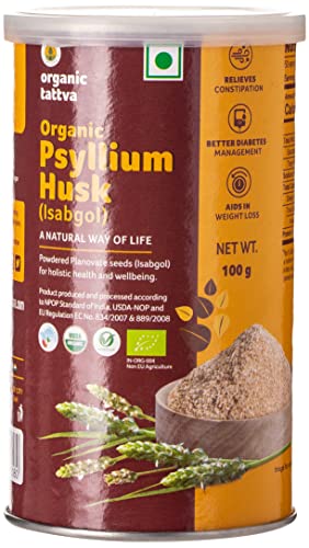 Image of Organic Tattva Wheat Grass Powder, 100g & Organic Tattva Psyllium Husk, 100g