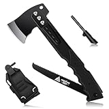 Freelander Scharfe Axt 5-in-1 mit Säge, Camping und Survival Multitool