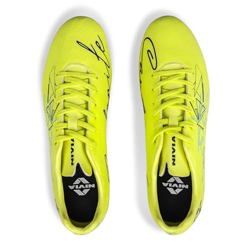 Image of Nivia Carbonite 7.0 Football Stud for Men, TPU Sole with Synthetic Leather Upper, Die Cut Lightweight Insole, Ideal for Soft and Hard Grassy Ground Surfaces