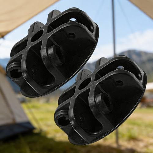 Conectores para toldo de 4 vías negros de 7 cm de diámetro 5