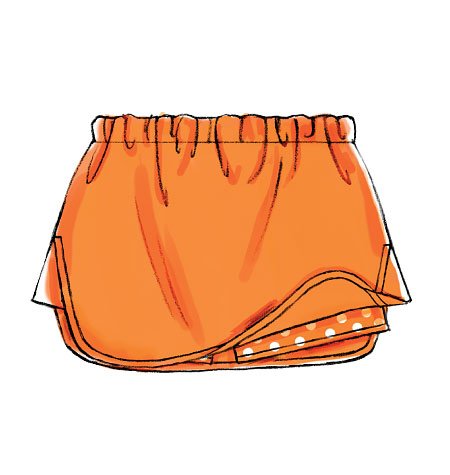 McCall 's Schnittmuster 6918 Kinder/Mädchen Bonbonfarben Größen: 7–44–12–14